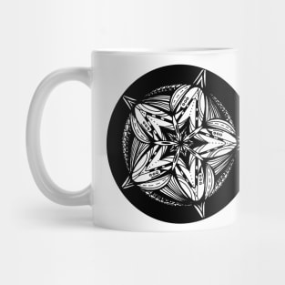 Star Tangles 5 Black - an Aussie Tangle by Heather - See Description Note for Colour Options Mug